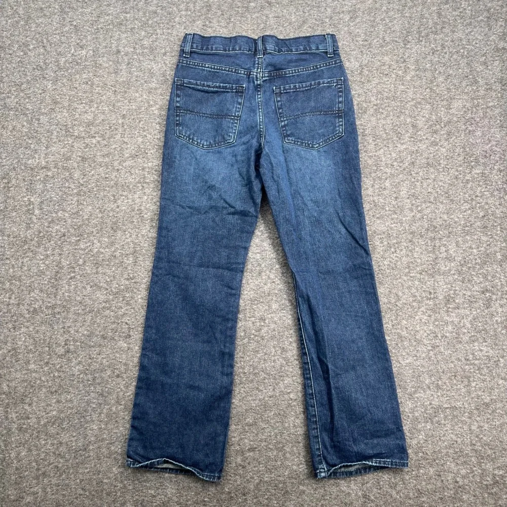 The Childrens Place Boys Blue Bootcut Jeans Medium Wash Size 12 Semi-Evase Denim
